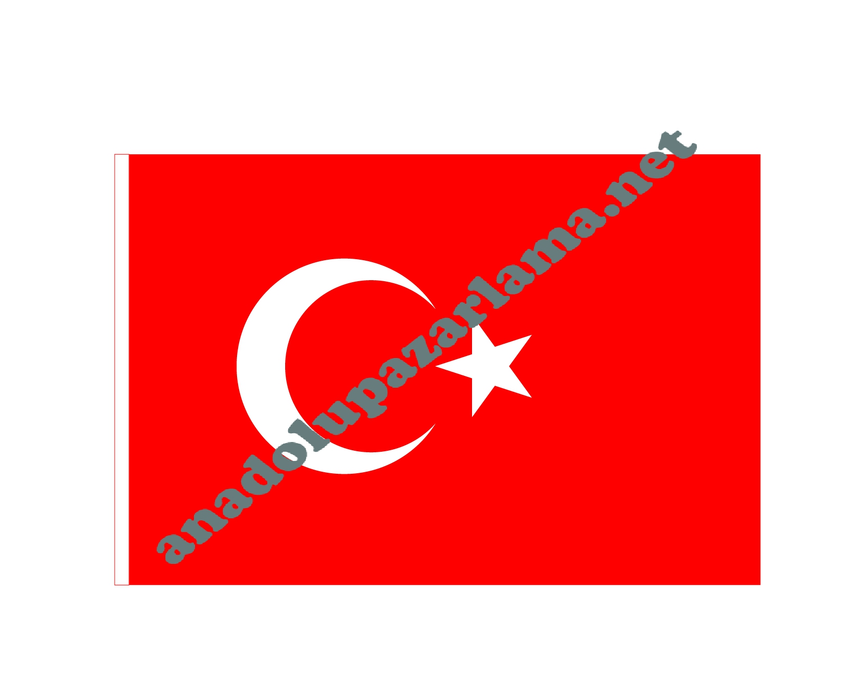 30x45 Türk Bayrağı Çıkartma, sticker