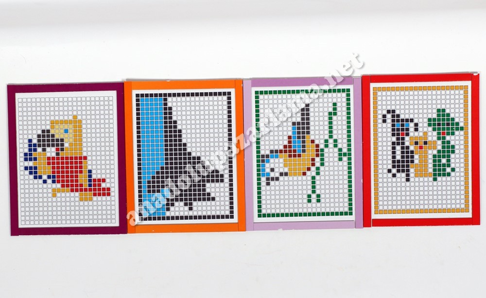 Toptan Mozaik Çalışması Resim Yapıştırıcı ve Mukavva Taşlar 
