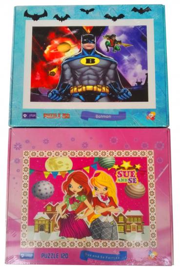 Toptan Çocuk Puzzle 120 Parça | Zeka Oyunu