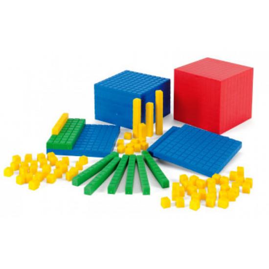 Onlu plastik Bloklar geometri, matematik zeka açıcı görsel deney malzemeleri